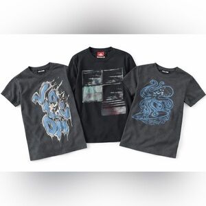 Boys' Black Graphic T-Shirts - 3 Pack Volcom quicksilver long sleeve